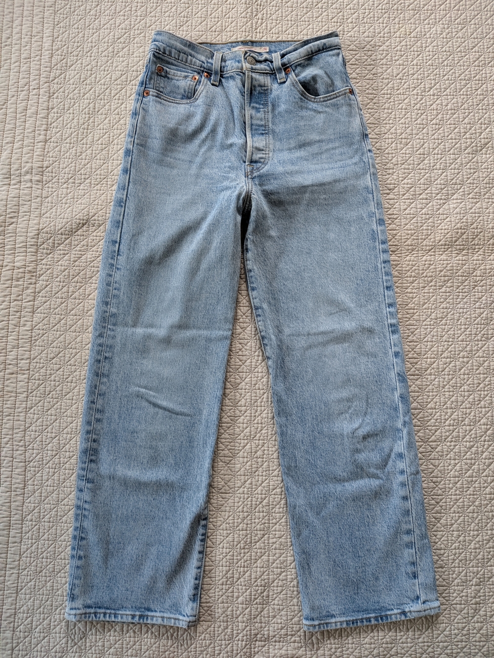 Levi's Light Wash Straight Leg Jeans